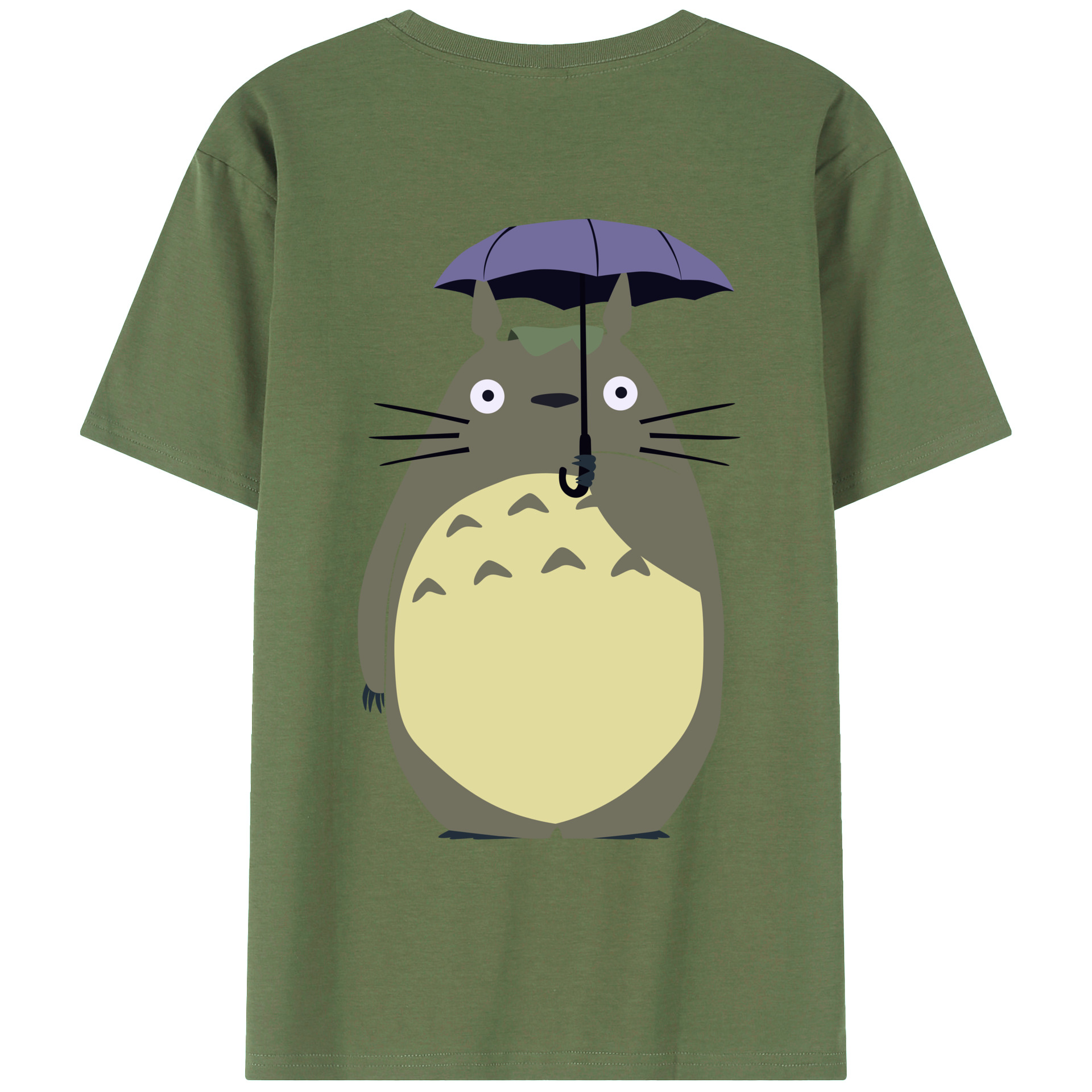 （画像用） となりのトトロ 草壁メイ 草壁サツキ My Neighbor Totoro Satsuki Kusakabe Mei Kusakabe 綿100％ メンズ半袖Tシャツ（バックプリント） 通気性